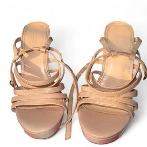 forever 21 nude strappy high heels